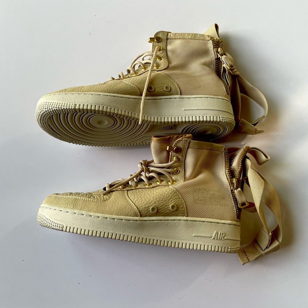 Nike Air SF AF1 Mid Mushroom Light Bone  917753-200 Size 8 NWOT